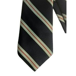 5/$15 Anderson Little Men's 4 X 56 Necktie Striped Tie Blue Red Gray Vintage